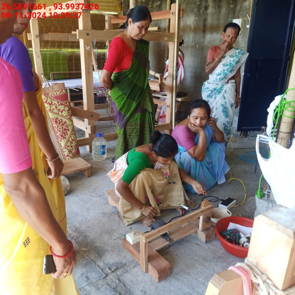 Jacquard Handloom Weaver training at IIE Incubation Centre, Baruabamungaon, batch 24153, 09-11-2024