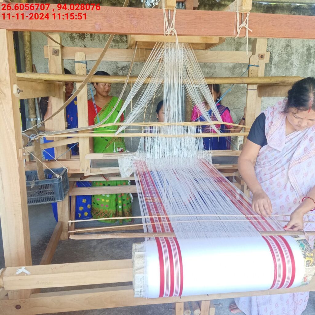 Jacquard Handloom Weaver training at IIE Incubation Centre, Baruabamungaon, batch 24153, 11-11-2024