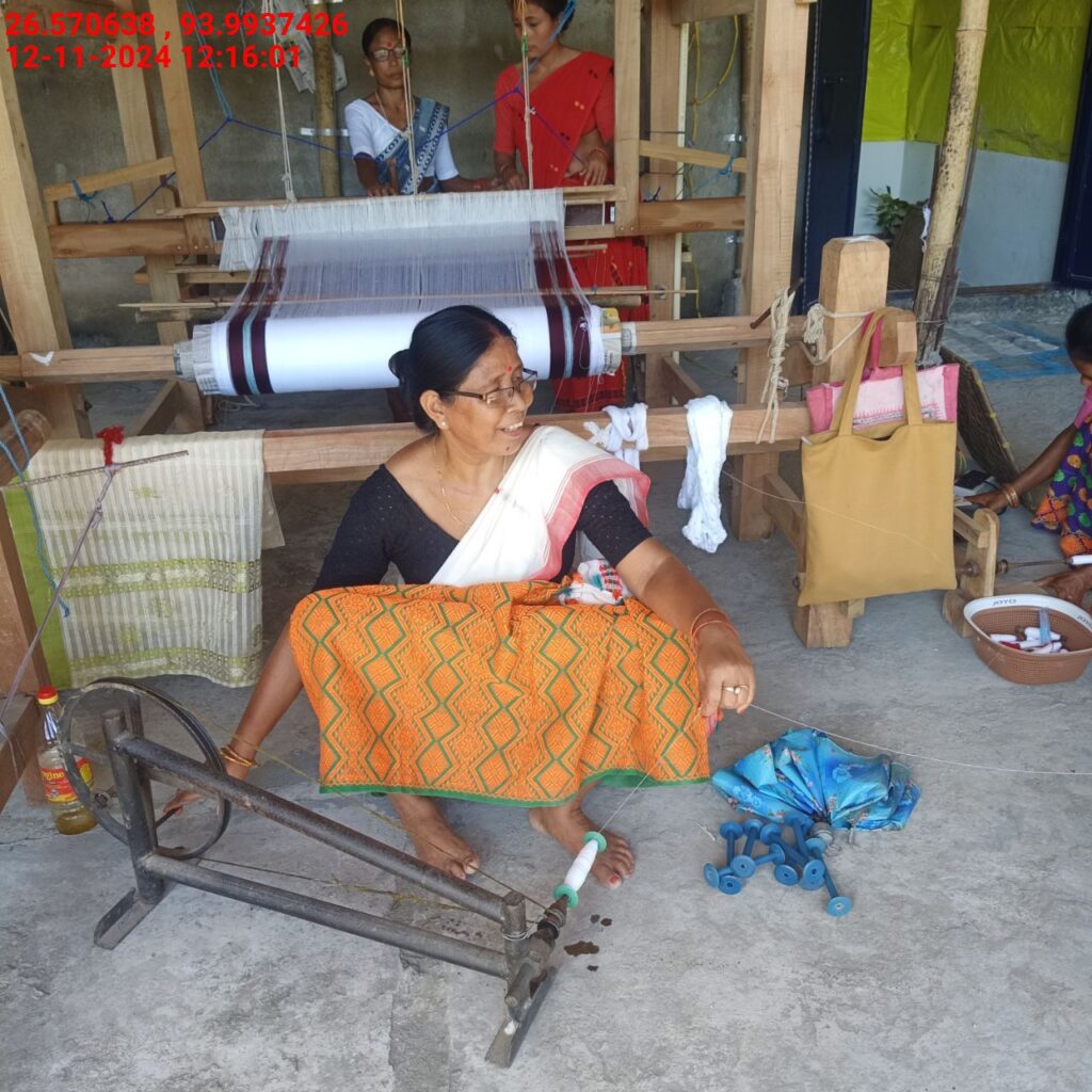 Jacquard Handloom Weaver training at IIE Incubation Centre, Baruabamungaon, batch 24153, 12-11-2024