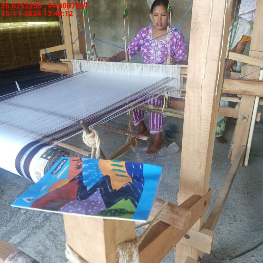 Jacquard Handloom Weaver training at IIE Incubation Centre, Baruabamungaon, batch 24153, 15-11-2024