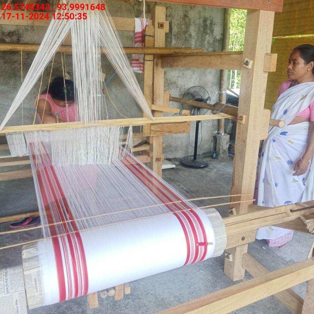 Jacquard Handloom Weaver training at IIE Incubation Centre, Baruabamungaon, batch 24153, 17-11-2024