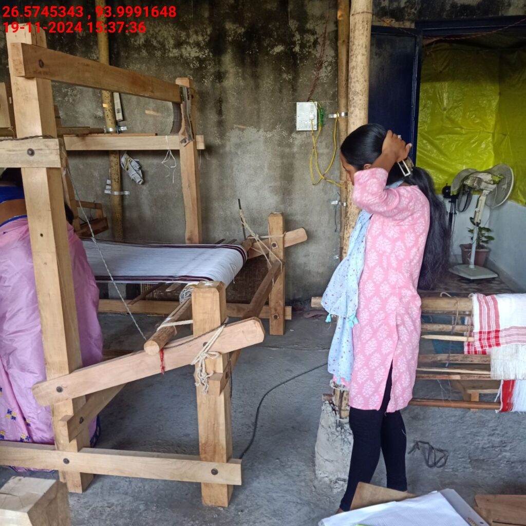 Jacquard Handloom Weaver training at IIE Incubation Centre, Baruabamungaon, batch 24153, 19-11-2024