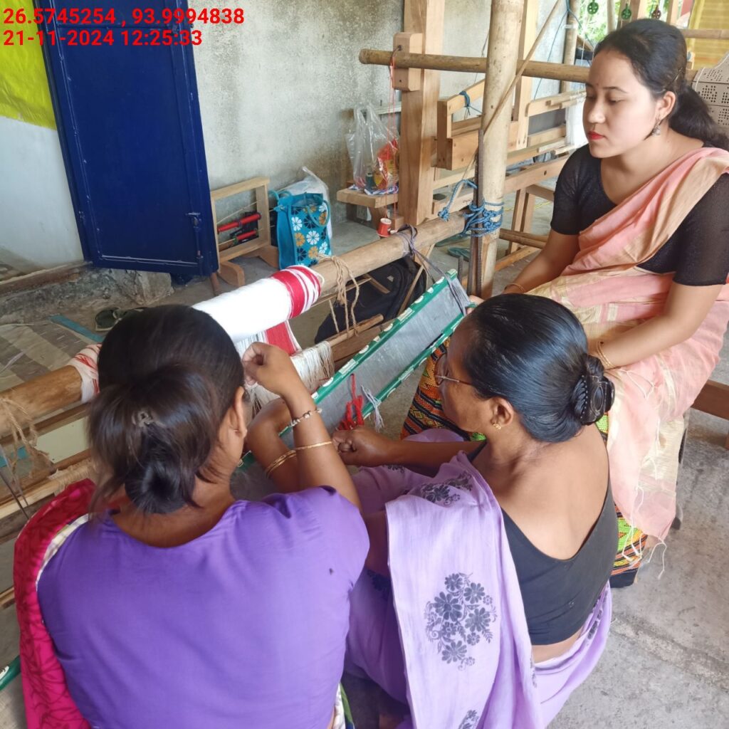 Jacquard Handloom Weaver training at IIE Incubation Centre, Baruabamungaon, batch 24153, 21-11-2024