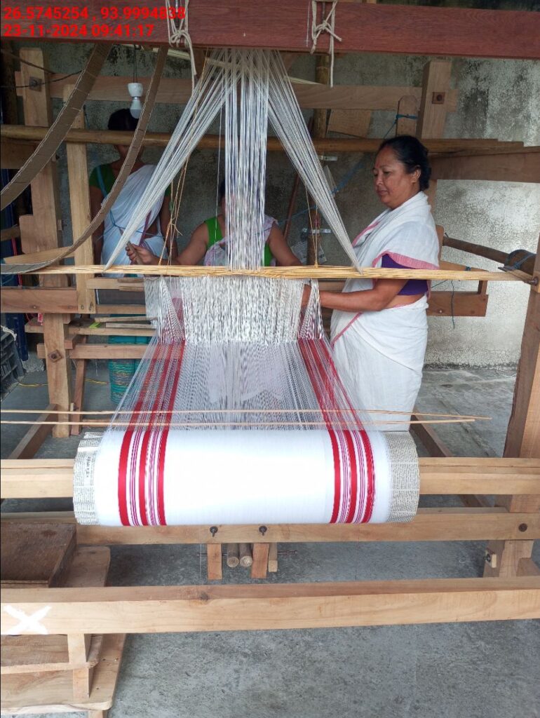 Jacquard Handloom Weaver training at IIE Incubation Centre, Baruabamungaon, batch 24153, 23-11-2024