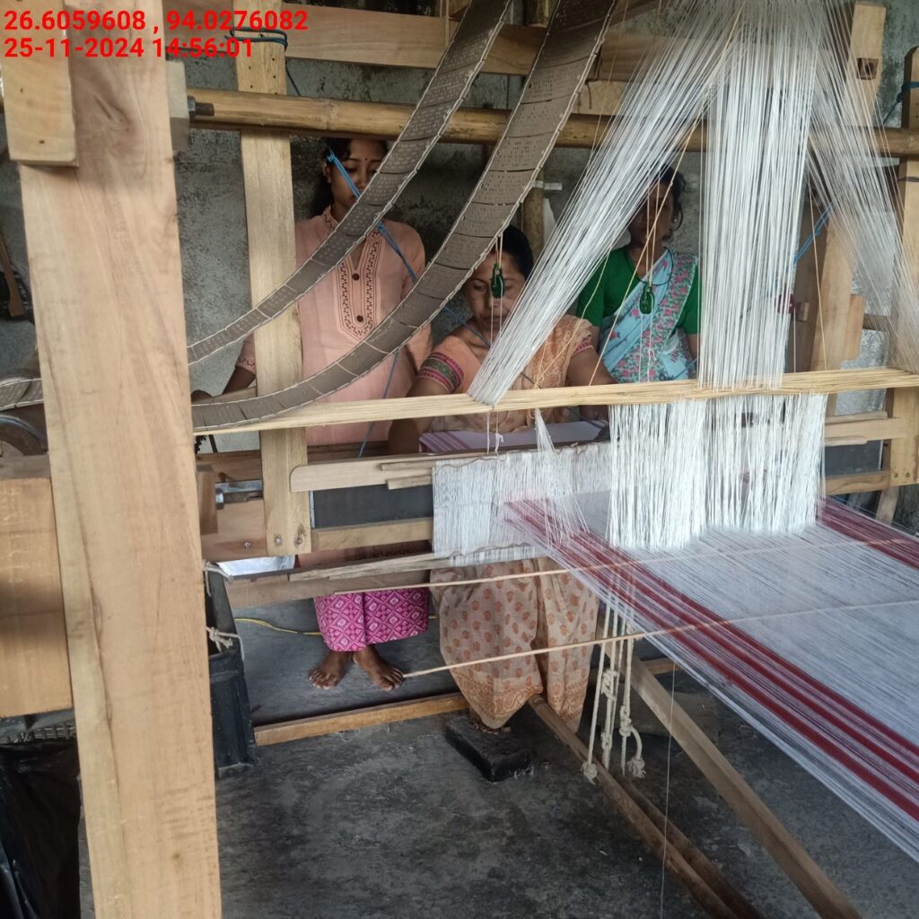 Jacquard Handloom Weaver training at IIE Incubation Centre, Baruabamungaon, batch 24153, 25-11-2024