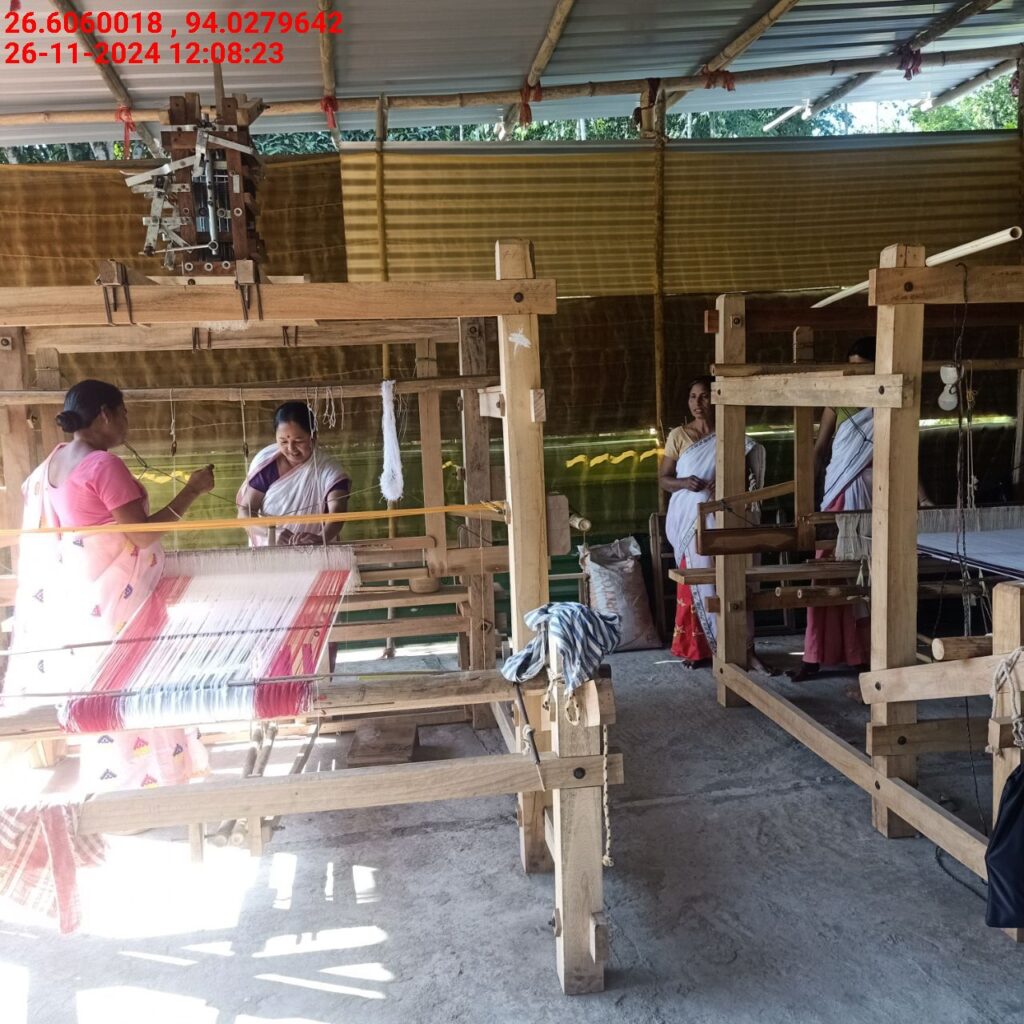 Jacquard Handloom Weaver training at IIE Incubation Centre, Baruabamungaon, batch 24153, 26-11-2024