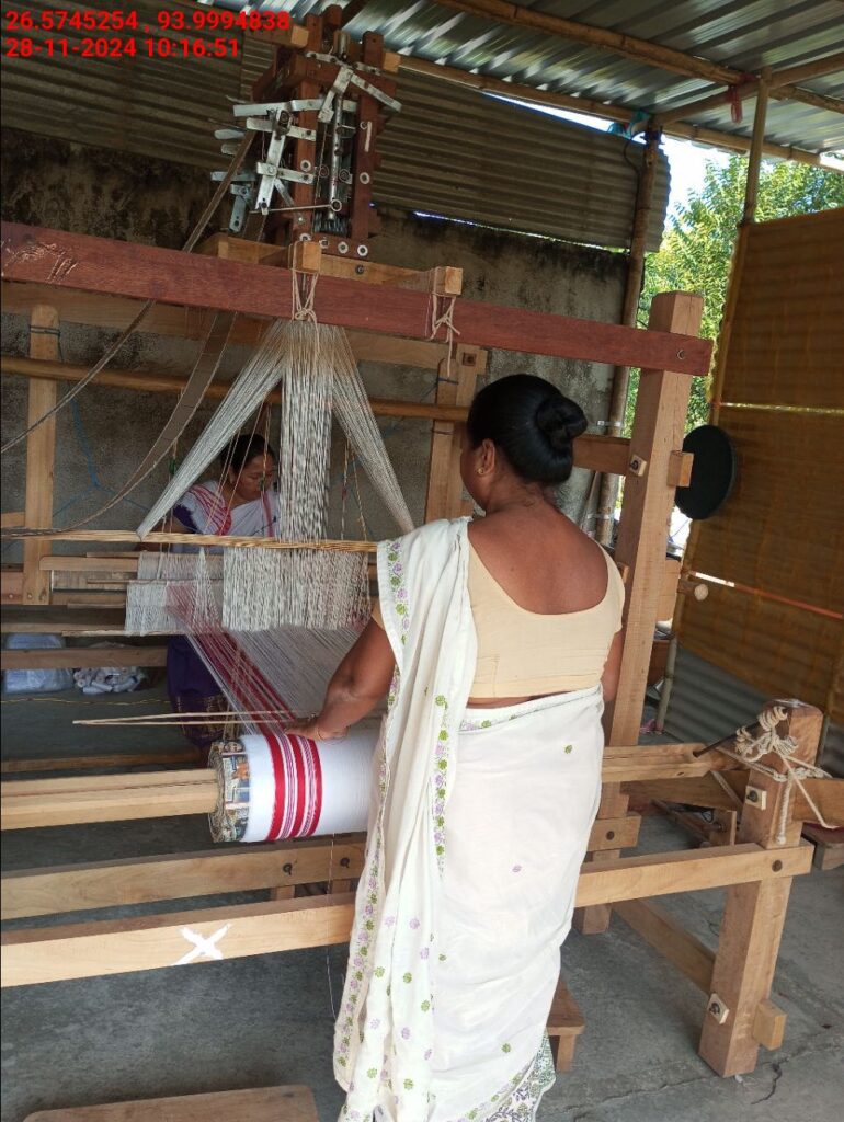 Jacquard Handloom Weaver training at IIE Incubation Centre, Baruabamungaon, batch 24153, 28-11-2024