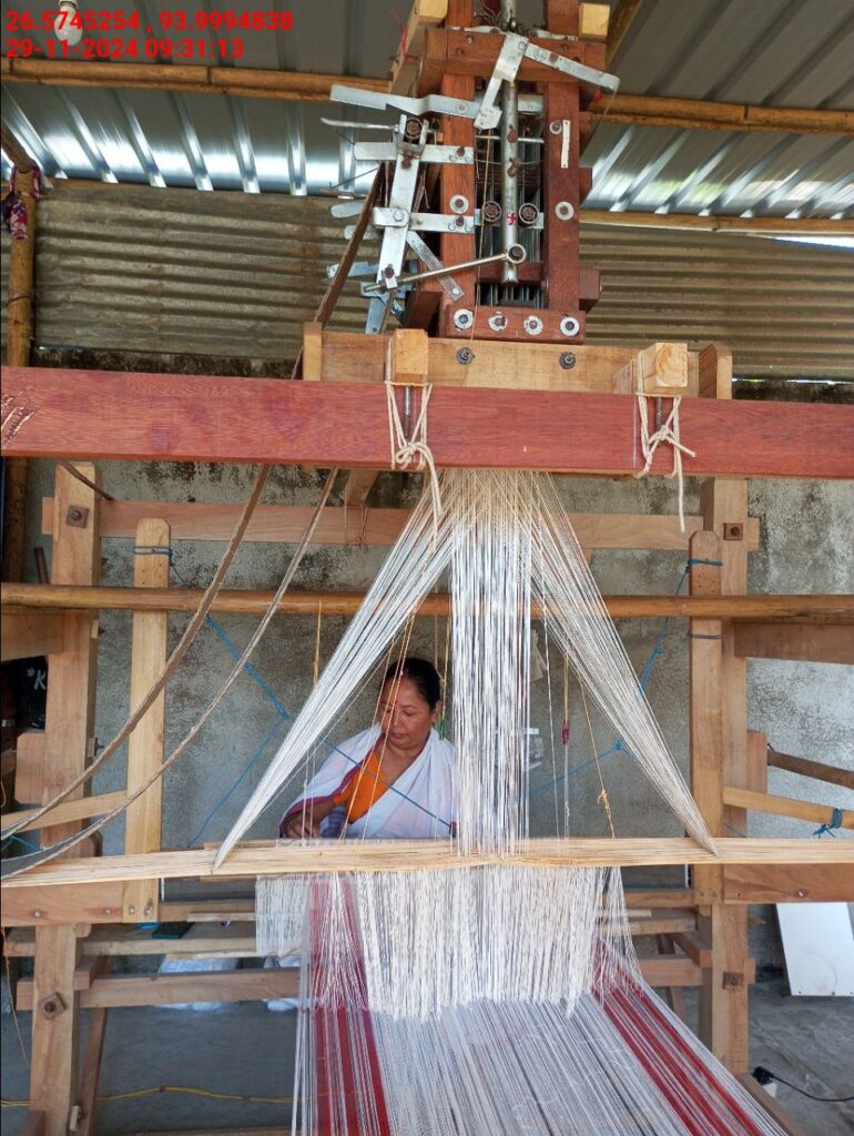 Jacquard Handloom Weaver training at IIE Incubation Centre, Baruabamungaon, batch 24153, 29-11-2024