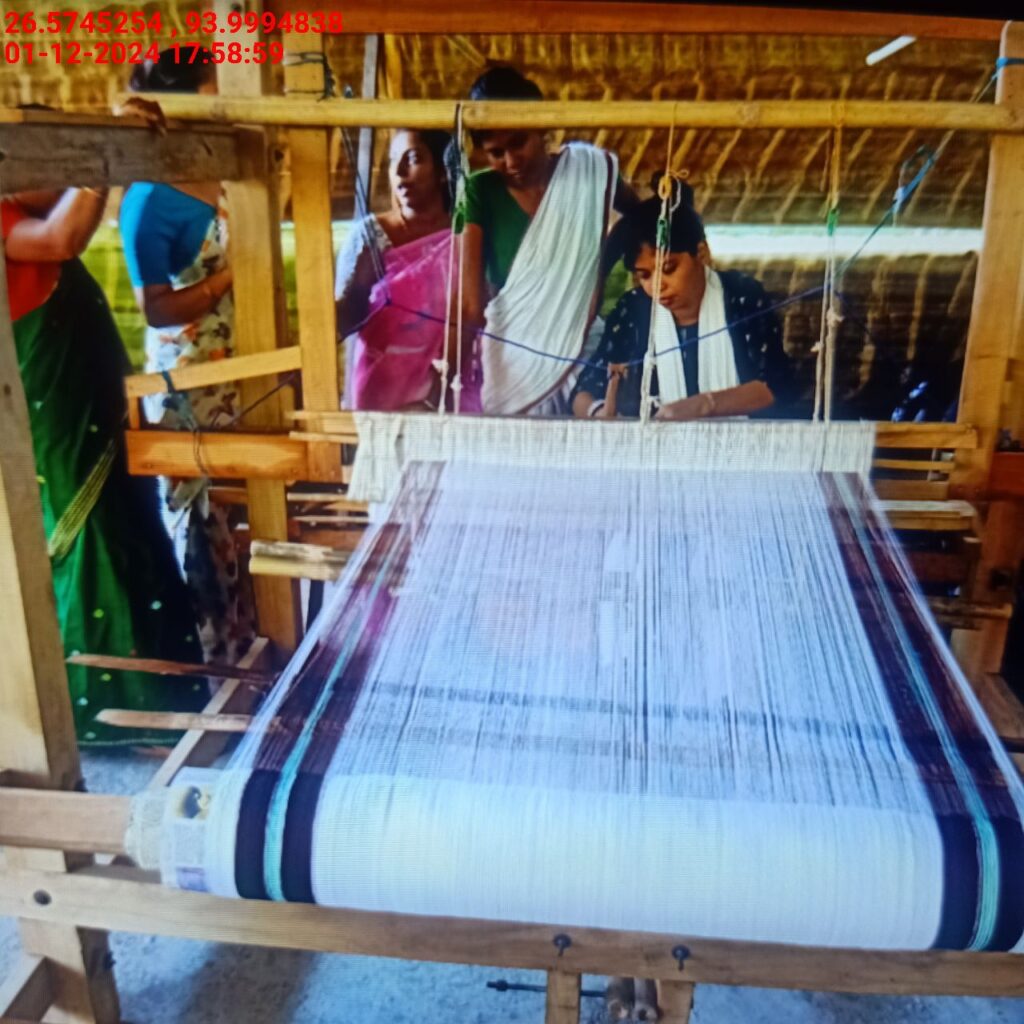 Jacquard Handloom Weaver training at IIE Incubation Centre, Baruabamungaon, batch 24153, 01-12-2024
