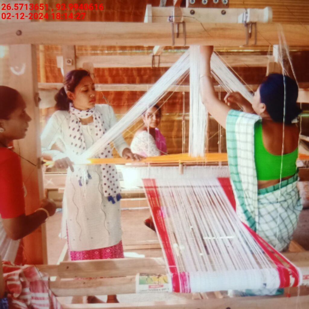 Jacquard Handloom Weaver training at IIE Incubation Centre, Baruabamungaon, batch 24153, 02-12-2024