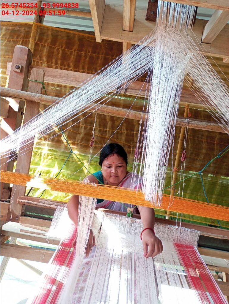Jacquard Handloom Weaver training at IIE Incubation Centre, Baruabamungaon, batch 24153, 04-12-2024