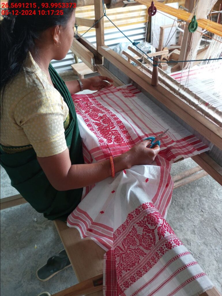 Jacquard Handloom Weaver training at IIE Incubation Centre, Baruabamungaon, batch 24153, 05-12-2024