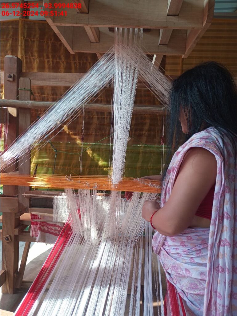 Jacquard Handloom Weaver training at IIE Incubation Centre, Baruabamungaon, batch 24153, 06-12-2024