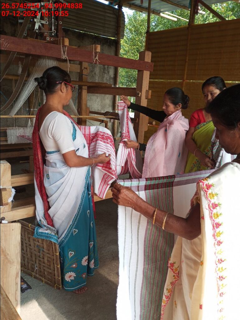 Jacquard Handloom Weaver training at IIE Incubation Centre, Baruabamungaon, batch 24153, 07-12-2024