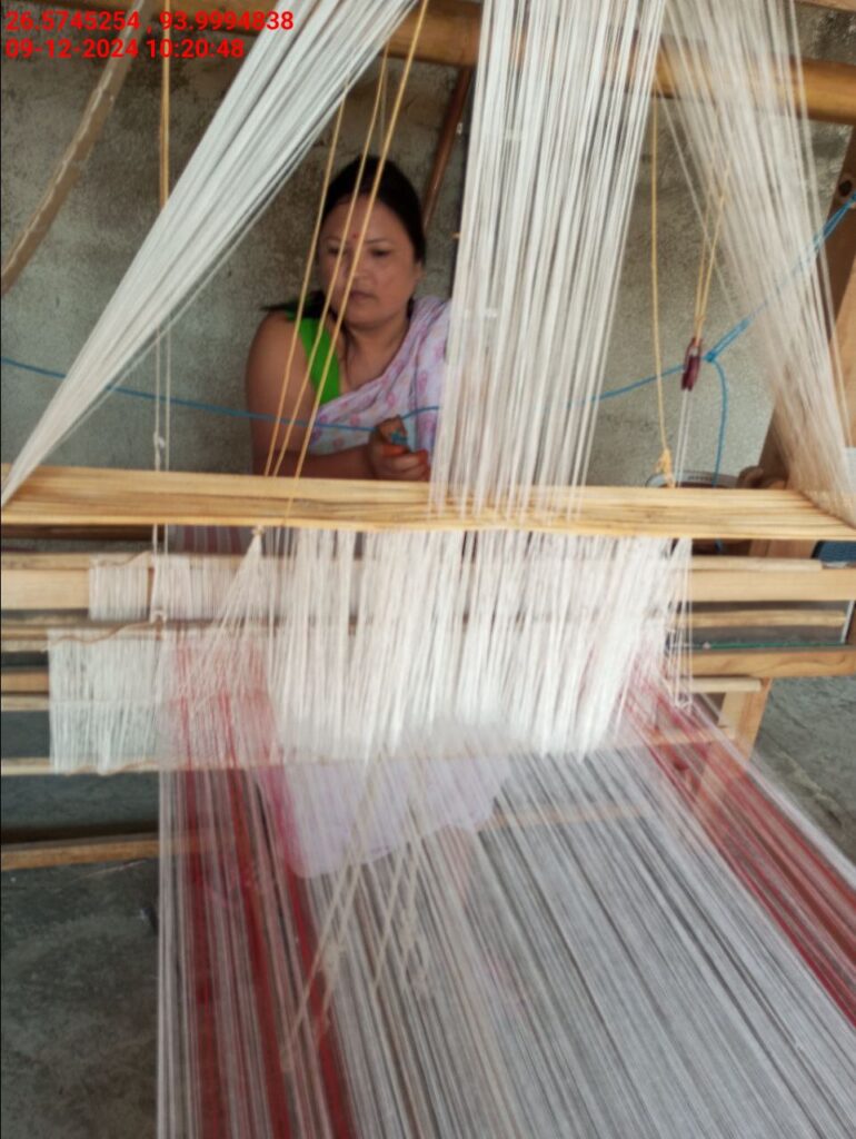 Jacquard Handloom Weaver training at IIE Incubation Centre, Baruabamungaon, batch 24153, 09-12-2024