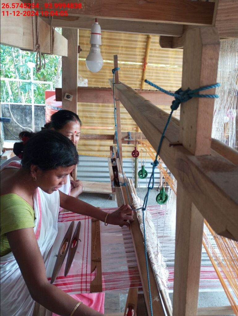 Jacquard Handloom Weaver training at IIE Incubation Centre, Baruabamungaon, batch 24153, 11-12-2024