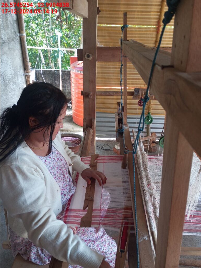 Jacquard Handloom Weaver training at IIE Incubation Centre, Baruabamungaon, batch 24153, 17-12-2024