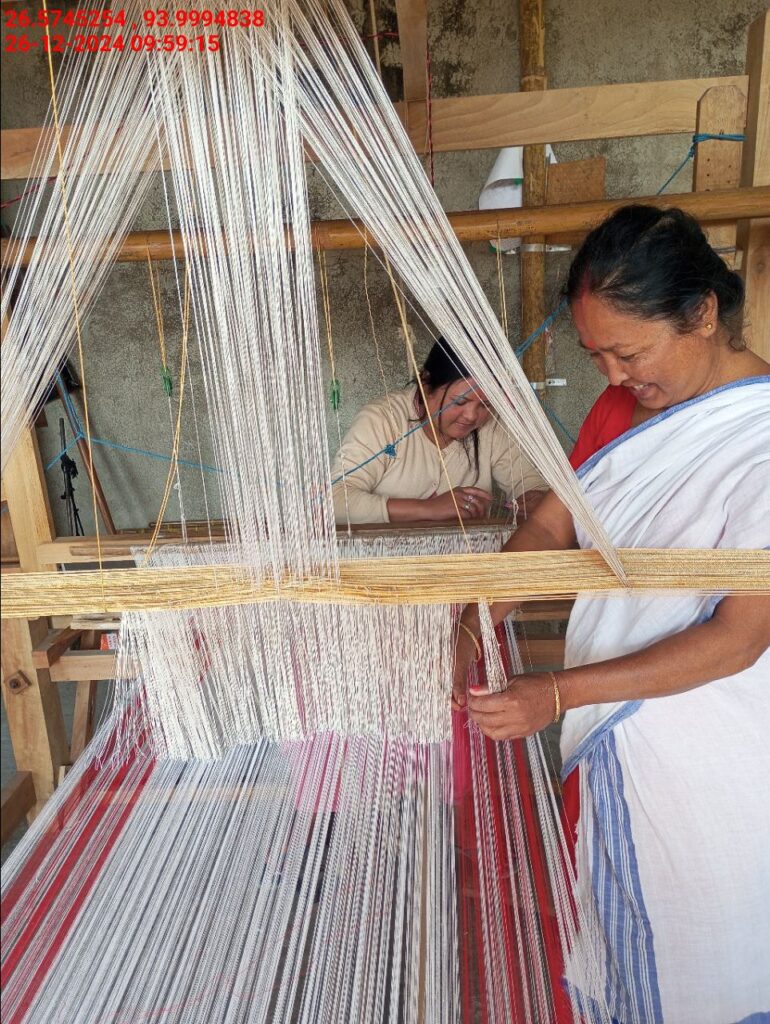Jacquard Handloom Weaver training at IIE Incubation Centre, Baruabamungaon, batch 24153, 26-12-2024