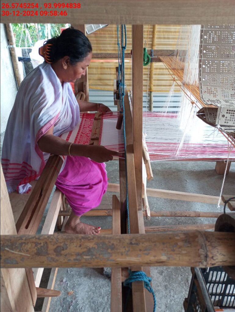 Jacquard Handloom Weaver training at IIE Incubation Centre, Baruabamungaon, batch 24153, 30-12-2024