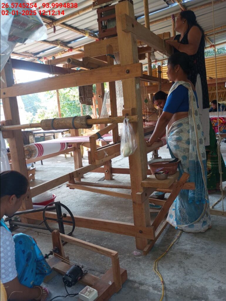Jacquard Handloom Weaver training at IIE Incubation Centre, Baruabamungaon, batch 24155, 02-01-2025