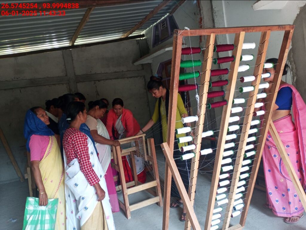 Jacquard Handloom Weaver training at IIE Incubation Centre, Baruabamungaon, batch 24155, 06-01-2025