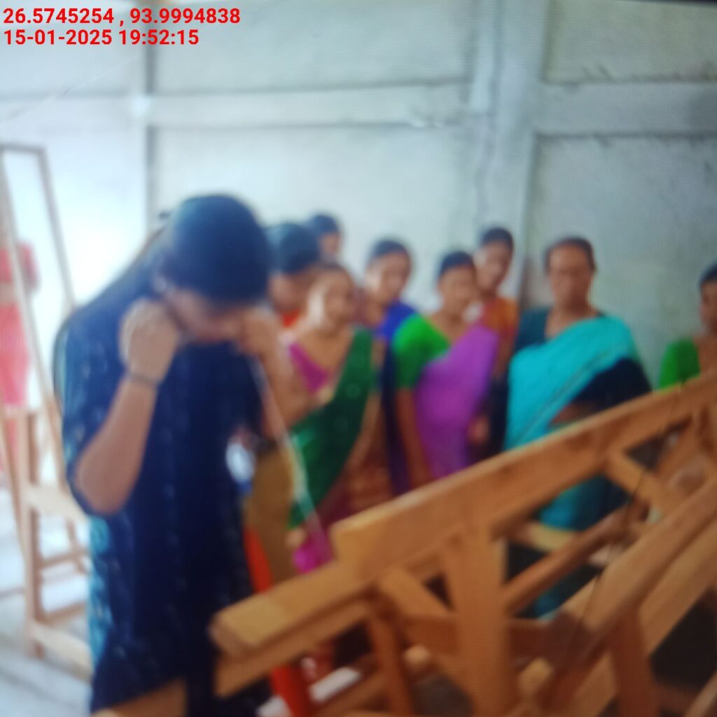 Jacquard Handloom Weaver training at IIE Incubation Centre, Baruabamungaon, batch 24155, 15-01-2025