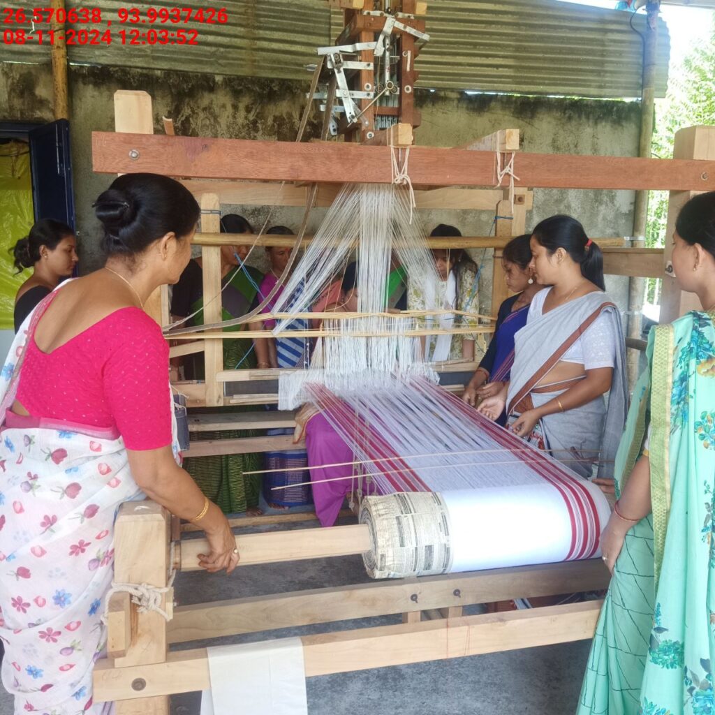 Jacquard Handloom Weaver training at IIE Incubation Centre, Baruabamungaon, batch 24155, 08-11-2024
