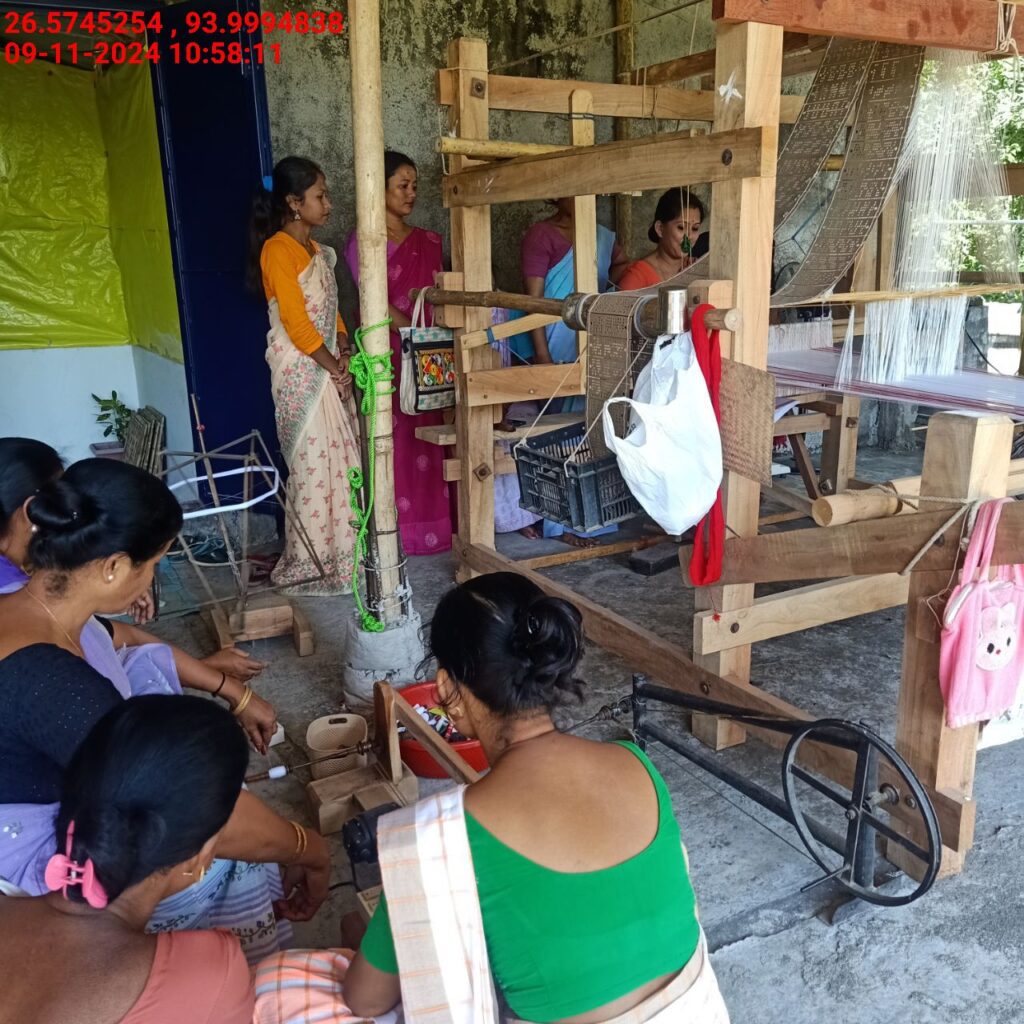 Jacquard Handloom Weaver training at IIE Incubation Centre, Baruabamungaon, batch 24155, 09-11-2024