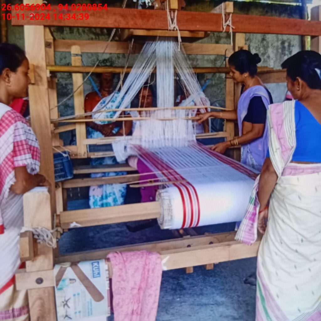 Jacquard Handloom Weaver training at IIE Incubation Centre, Baruabamungaon, batch 24155, 10-11-2024