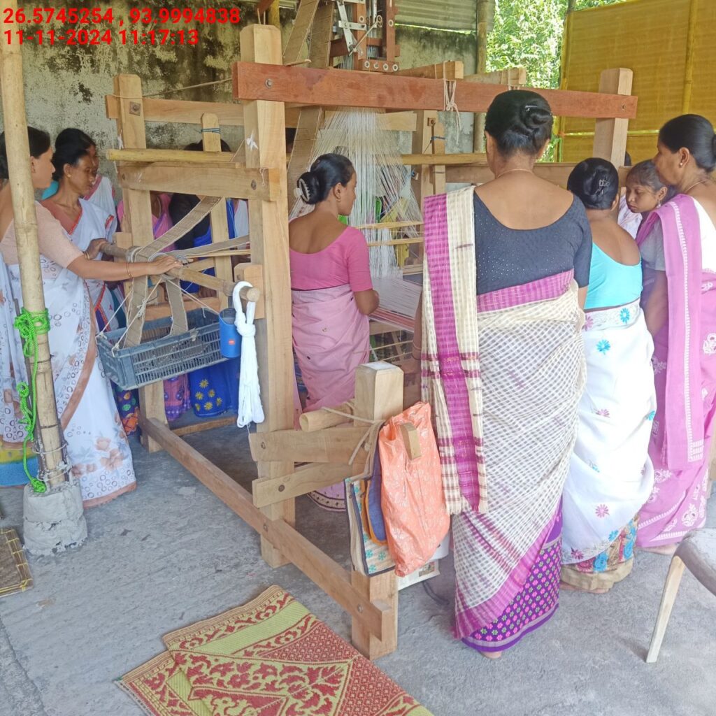 Jacquard Handloom Weaver training at IIE Incubation Centre, Baruabamungaon, batch 24155, 11-11-2024