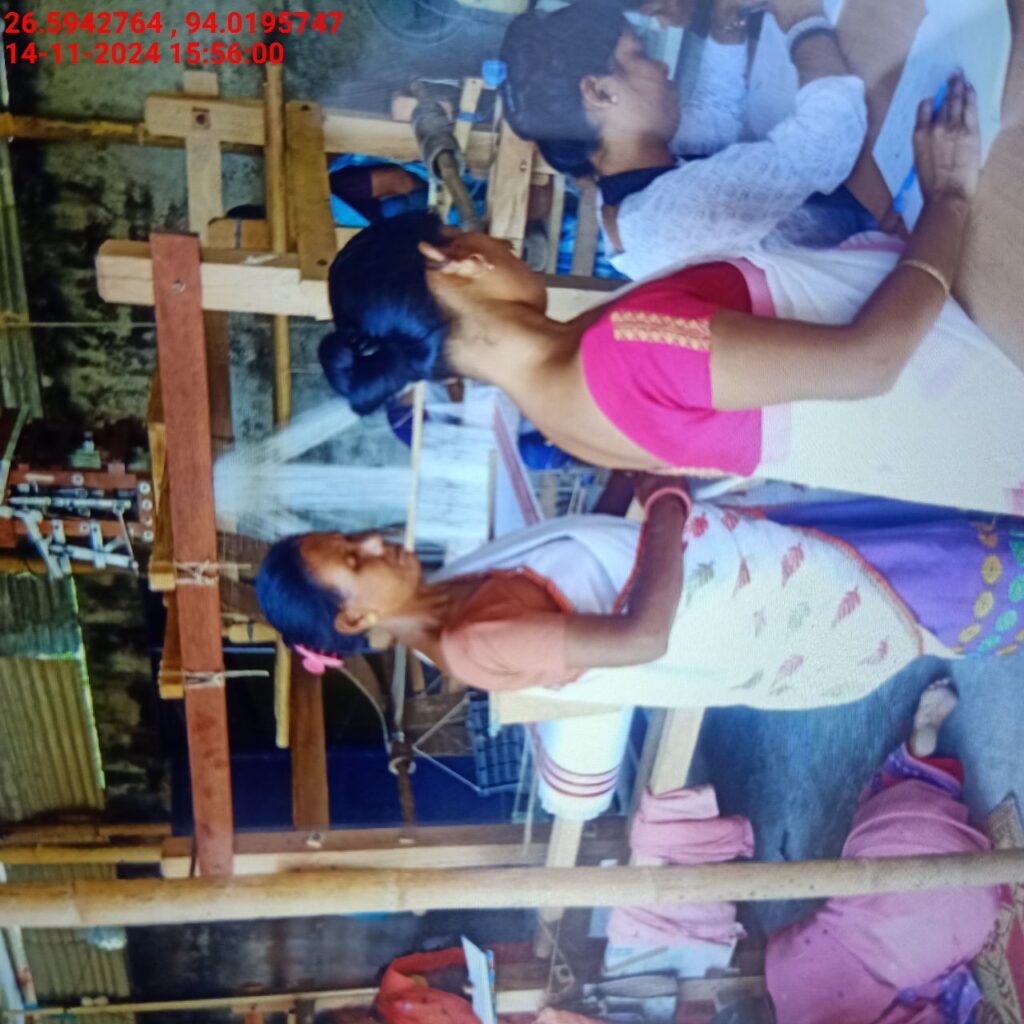 Jacquard Handloom Weaver training at IIE Incubation Centre, Baruabamungaon, batch 24155, 14-11-2024