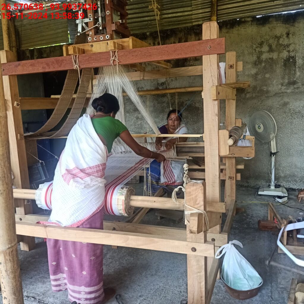 Jacquard Handloom Weaver training at IIE Incubation Centre, Baruabamungaon, batch 24155, 15-11-2024