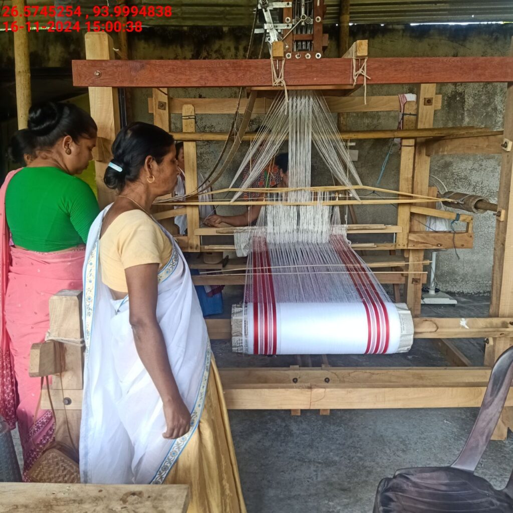Jacquard Handloom Weaver training at IIE Incubation Centre, Baruabamungaon, batch 24155, 16-11-2024