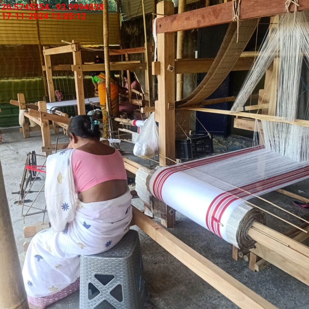 Jacquard Handloom Weaver training at IIE Incubation Centre, Baruabamungaon, batch 24155, 17-11-2024