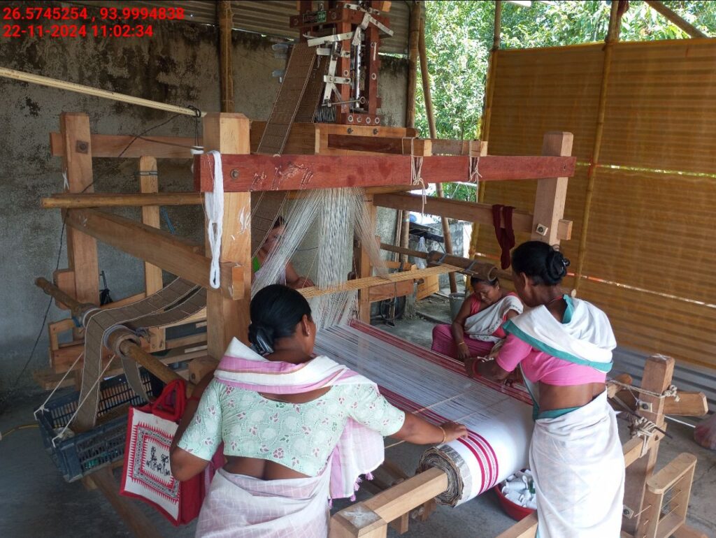 Jacquard Handloom Weaver training at IIE Incubation Centre, Baruabamungaon, batch 24155, 22-11-2024