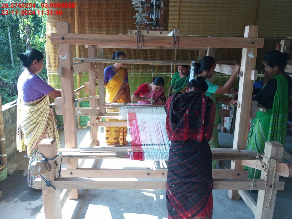 Jacquard Handloom Weaver training at IIE Incubation Centre, Baruabamungaon, batch 24155, 23-11-2024