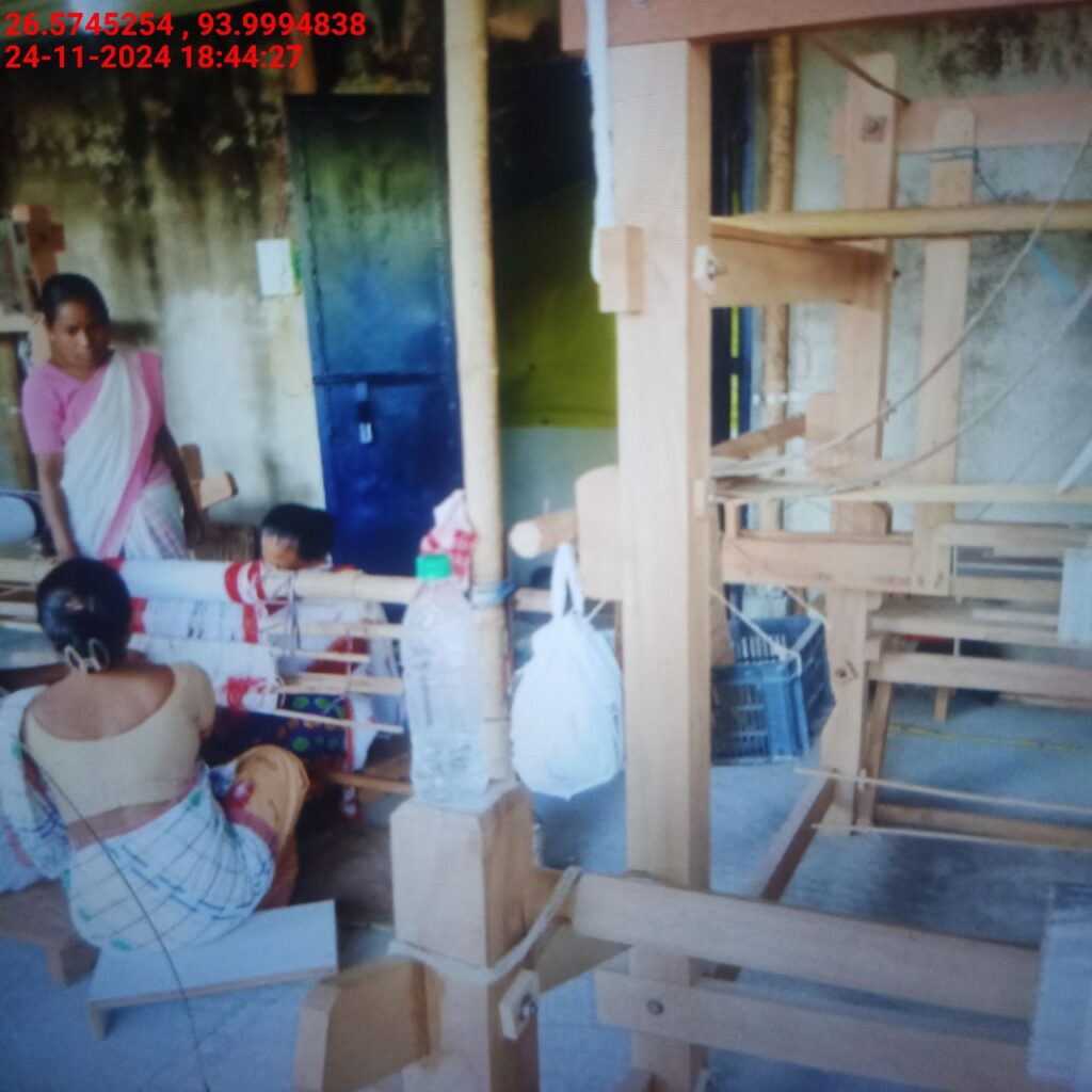 Jacquard Handloom Weaver training at IIE Incubation Centre, Baruabamungaon, batch 24155, 24-11-2024