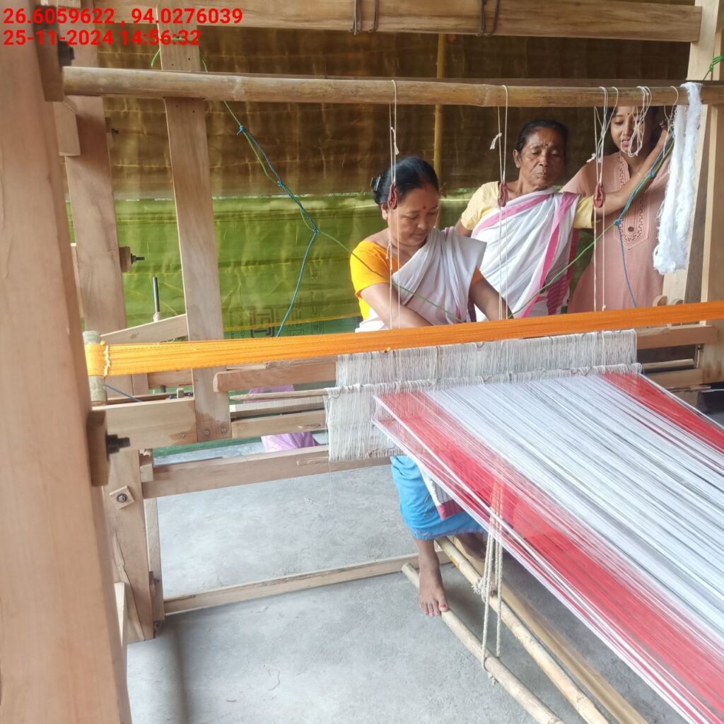 Jacquard Handloom Weaver training at IIE Incubation Centre, Baruabamungaon, batch 24155, 25-11-2024