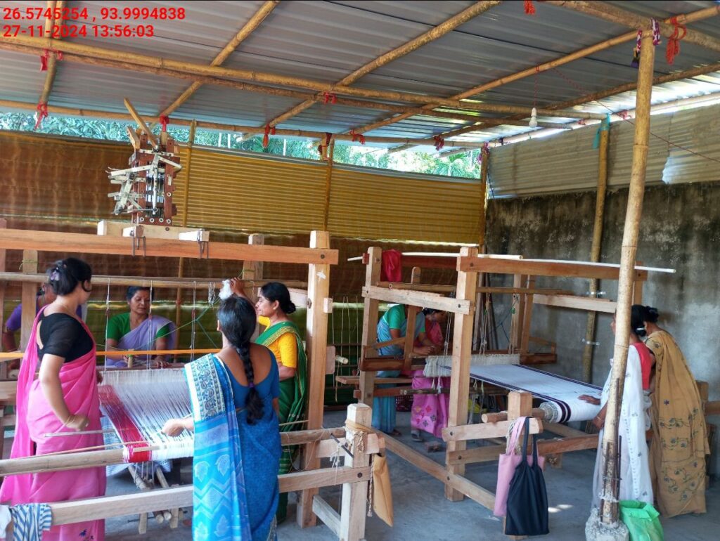 Jacquard Handloom Weaver training at IIE Incubation Centre, Baruabamungaon, batch 24155, 27-11-2024