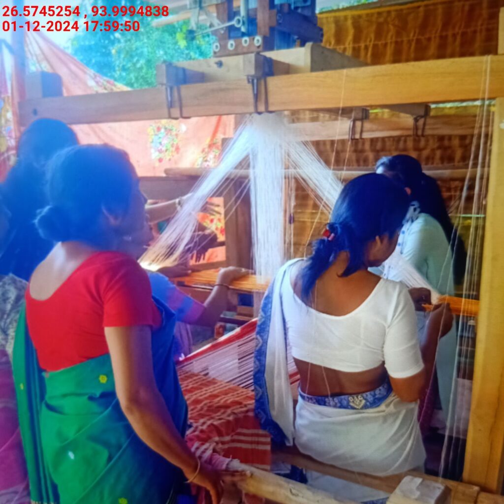 Jacquard Handloom Weaver training at IIE Incubation Centre, Baruabamungaon, batch 24155, 01-12-2024