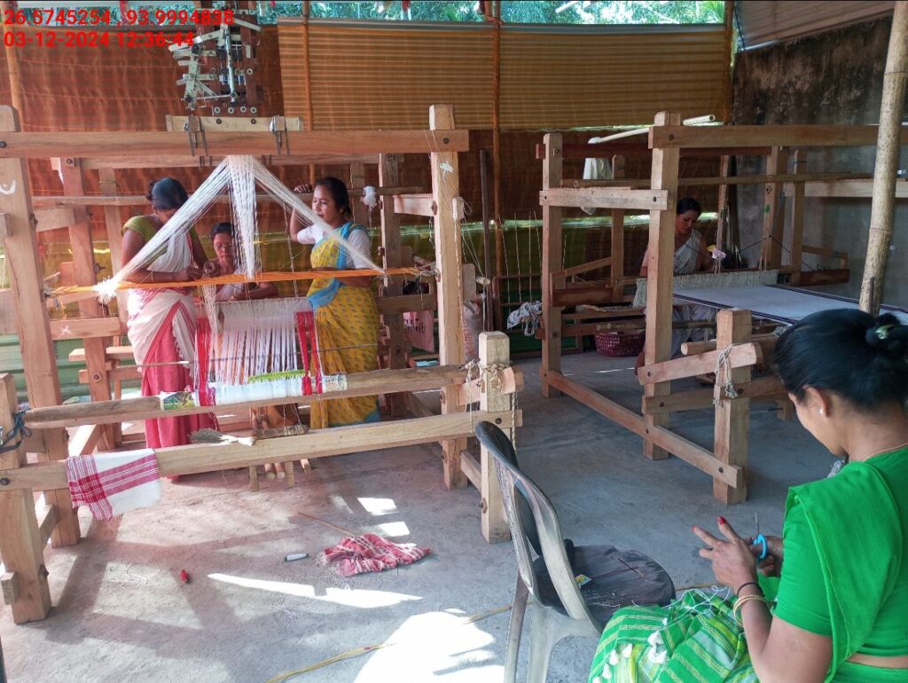 Jacquard Handloom Weaver training at IIE Incubation Centre, Baruabamungaon, batch 24155, 03-12-2024