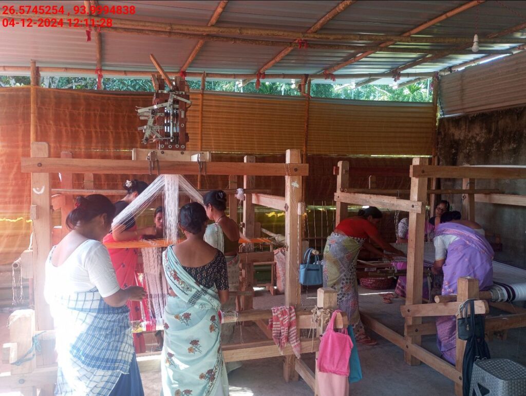 Jacquard Handloom Weaver training at IIE Incubation Centre, Baruabamungaon, batch 24155, 04-12-2024