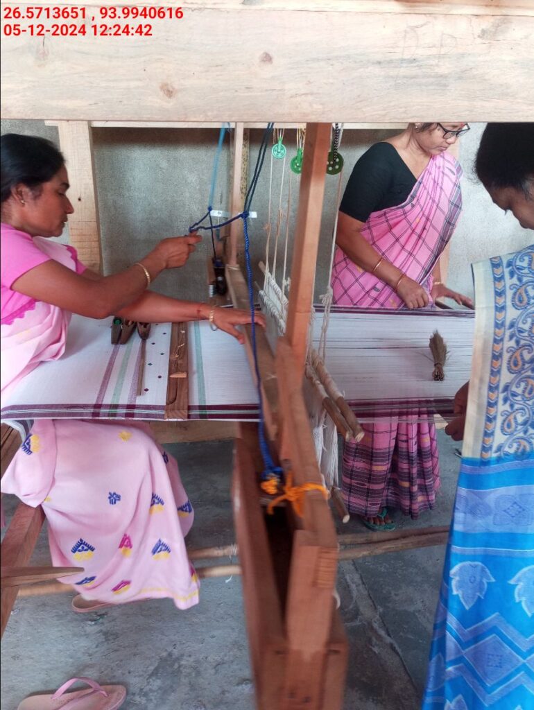 Jacquard Handloom Weaver training at IIE Incubation Centre, Baruabamungaon, batch 24155, 05-12-2024