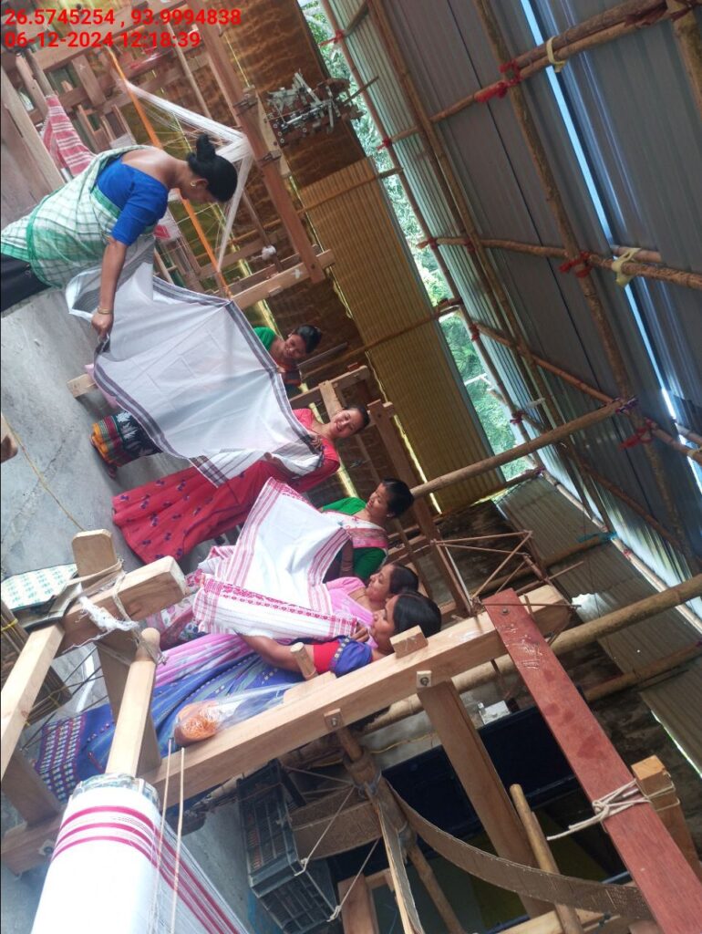 Jacquard Handloom Weaver training at IIE Incubation Centre, Baruabamungaon, batch 24155, 06-12-2024