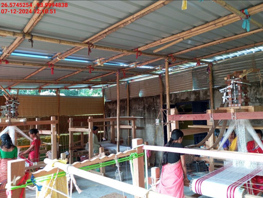 Jacquard Handloom Weaver training at IIE Incubation Centre, Baruabamungaon, batch 24155, 07-12-2024