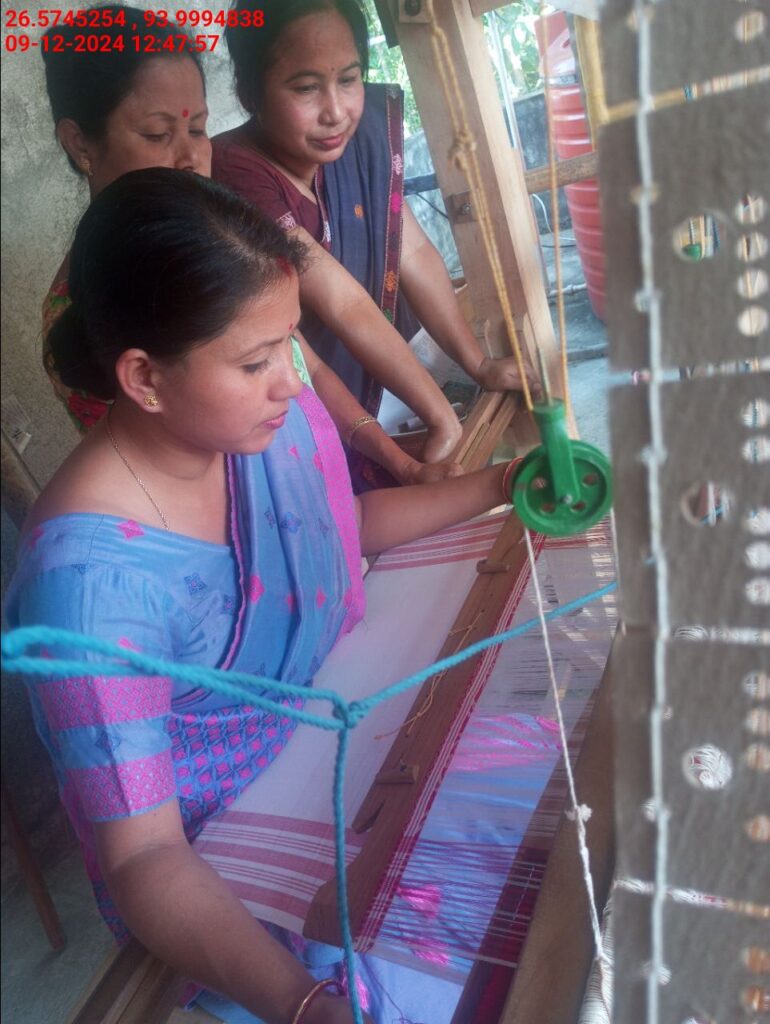 Jacquard Handloom Weaver training at IIE Incubation Centre, Baruabamungaon, batch 24155, 09-12-2024