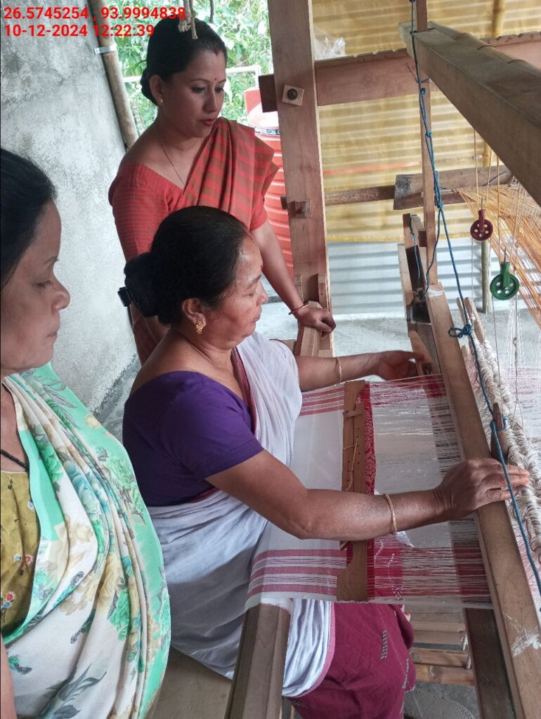 Jacquard Handloom Weaver training at IIE Incubation Centre, Baruabamungaon, batch 24155, 10-12-2024