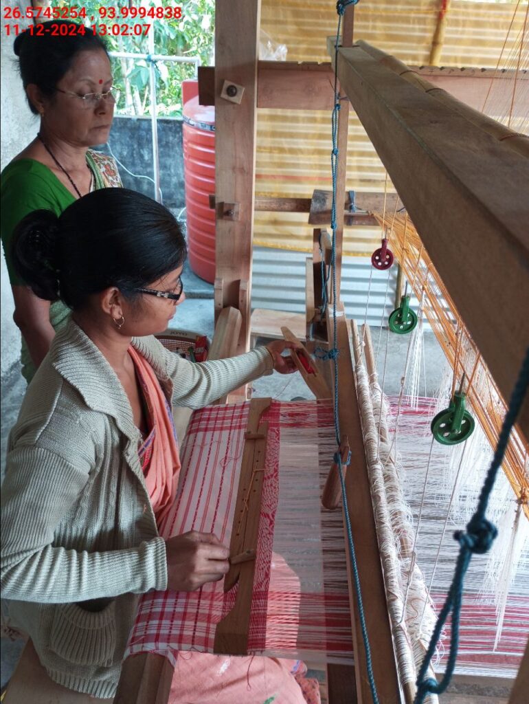 Jacquard Handloom Weaver training at IIE Incubation Centre, Baruabamungaon, batch 24155, 11-12-2024