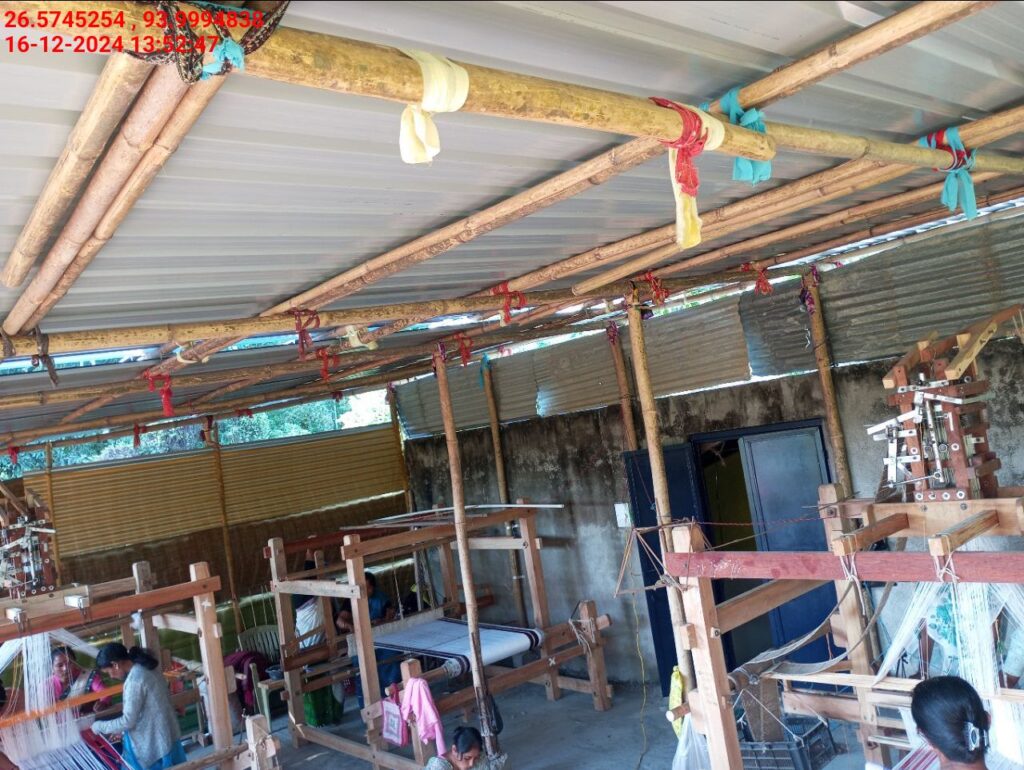 Jacquard Handloom Weaver training at IIE Incubation Centre, Baruabamungaon, batch 24155, 16-12-2024