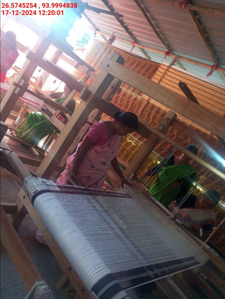Jacquard Handloom Weaver training at IIE Incubation Centre, Baruabamungaon, batch 24155, 17-12-2024